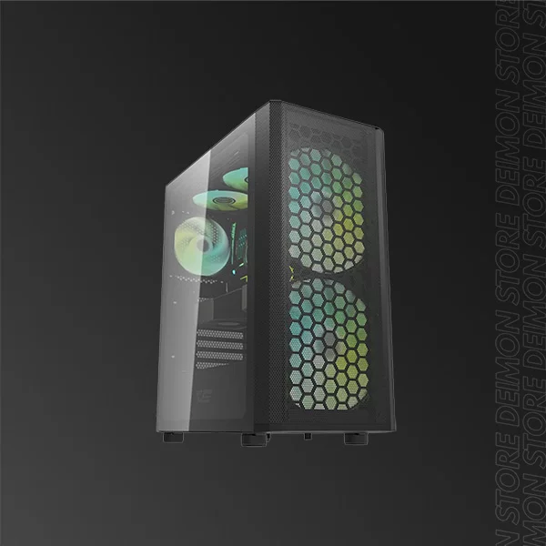 AIGO DARKFLASH DK360 MESH 3FANS RGB BLK