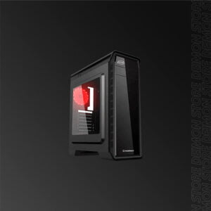 GAMEMAX G503X PARDO BLACK C-LED RED ATX