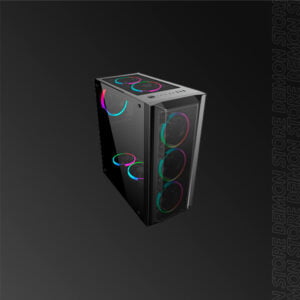 SATE K381 GAMER 8FAN BLACK RGB EATX