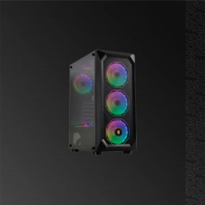 SATE K875 GAMER 6FAN BLACK RGB ATX