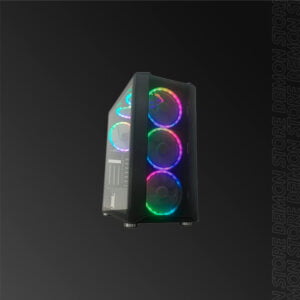 SATE K880 GAMER 6FAN BLACK RGB EATX