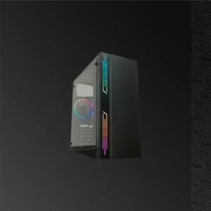 SATE K885 GAMER 1FAN BLACK RGB ATX