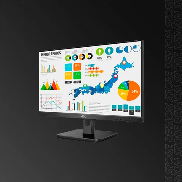 AOC 27 27E2H FHD IPS 60HZ VGA-HDMI-BIVOLT BLACK