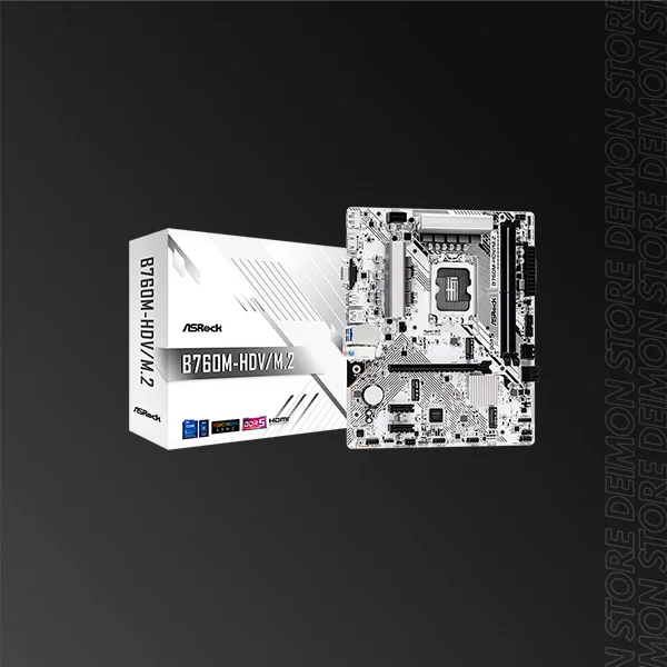ASROCK B760M-HDV-M.2 DDR5-HDMI-DP-USB-C
