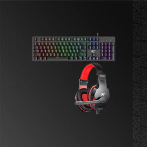 TEC-FONE HAVIT HV-KB858L RGB USB + FONE H763D
