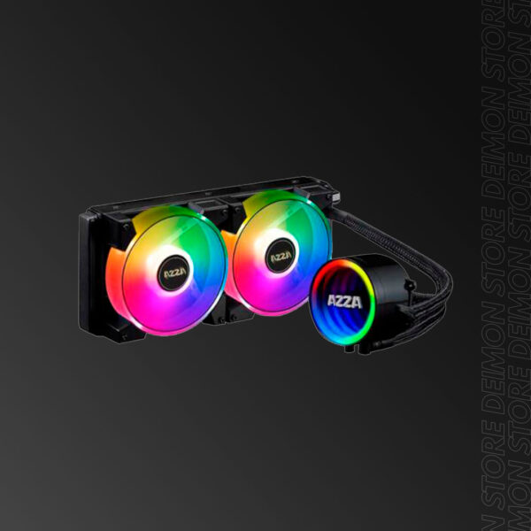 COOLER WATER AZZA GALEFORCE 240 V2 ARGB 2FAN BLK LCAZ-240C-ARG