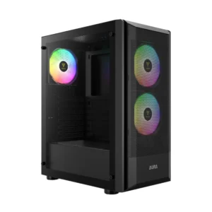 GABINETE GAMDIAS AURA GC6 ELITE MID-TOWER ARGB BLK 3FAN